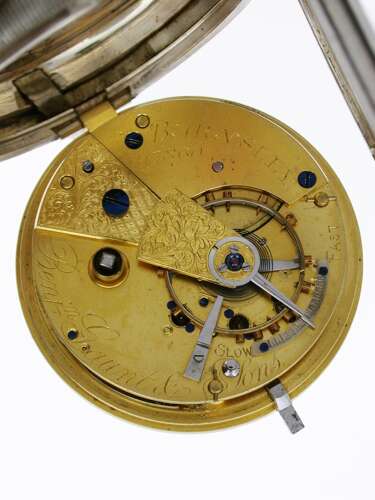 Silver Antique Open Face Pocket Watch London 1892