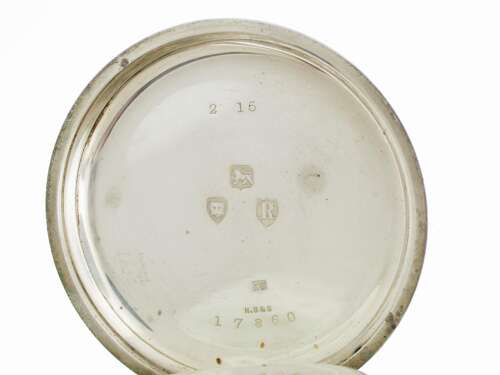 Silver Antique Open Face Pocket Watch London 1892