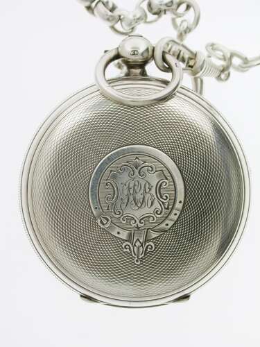 Silver Antique Open Face Pocket Watch London 1892