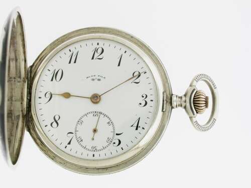 Silver Full Hunter Niello* Pocket Watch
