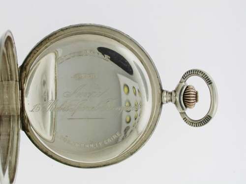 Silver Full Hunter Niello* Pocket Watch