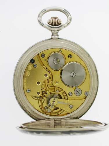 Silver Full Hunter Niello* Pocket Watch
