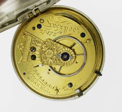 Rare Silver Massey Type 1 Pocket Watch - Chester 1821