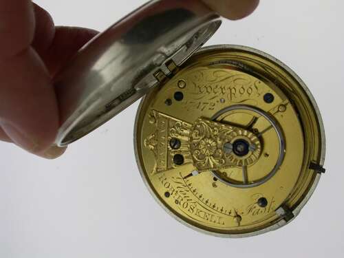 Rare Silver Massey Type 1 Pocket Watch - Chester 1821