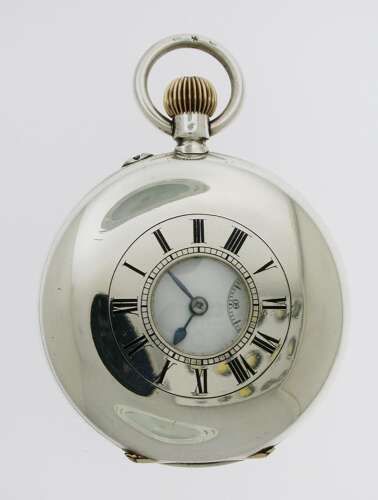 Vacheron Constantin Silver 0.935 Half Hunter P/w Swiss