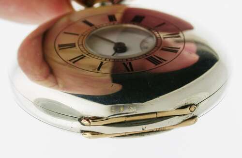 Vacheron Constantin Silver 0.935 Half Hunter P/w Swiss