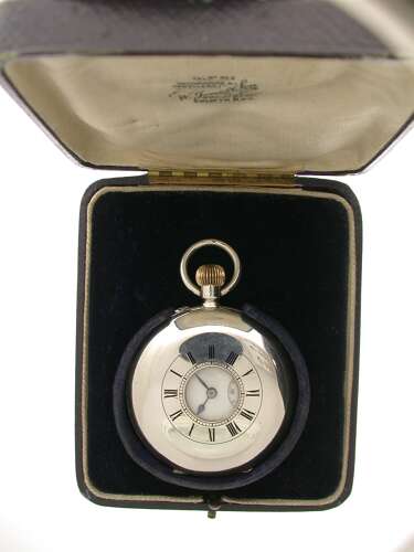 Vacheron Constantin Silver 0.935 Half Hunter P/w Swiss