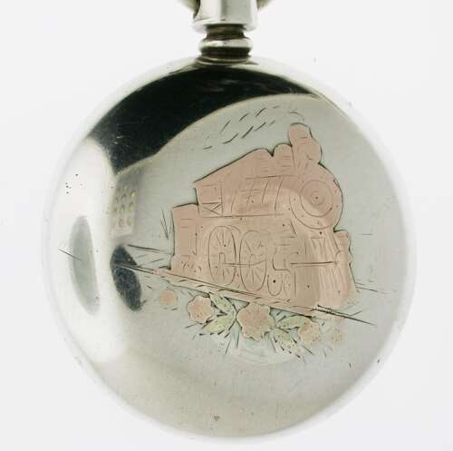 Elgin Silver 925 Railroad Pocket Watch, Early 20th Century