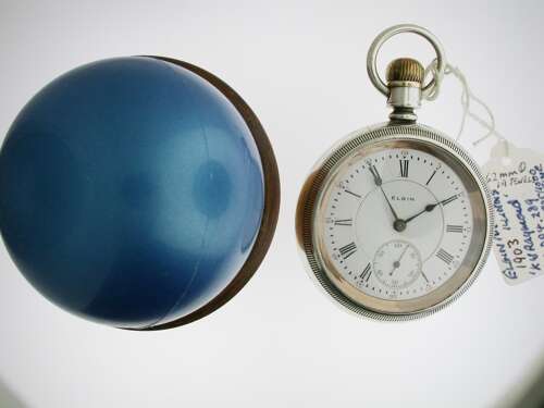 Elgin Silver 925 Railroad Pocket Watch, Early 20th Century