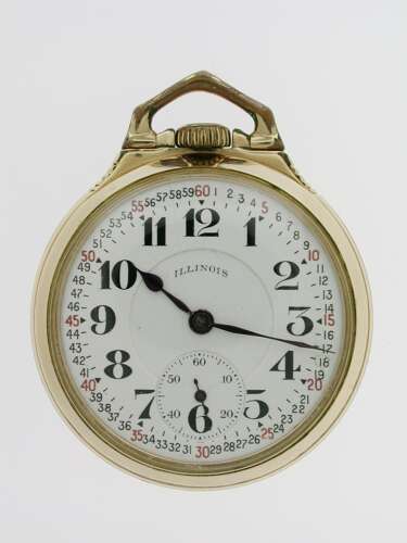 American Illinois Bunn Pocket Watch USA c.1923