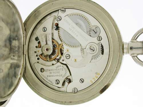 Venner Time Switches Stopwatch Steel Pocket Watch Swiss 1920