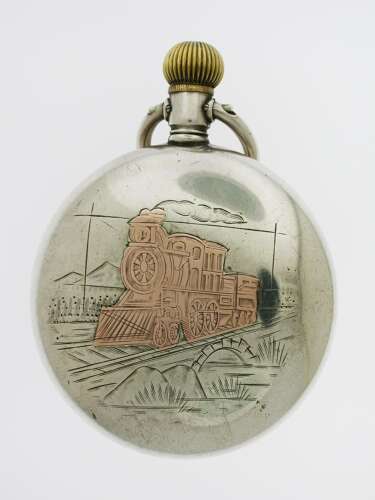 Silver Omega Railway Pocket Watch c.1918