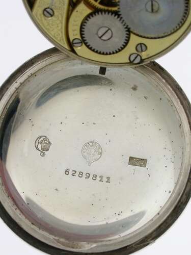 Silver Omega Railway Pocket Watch c.1918