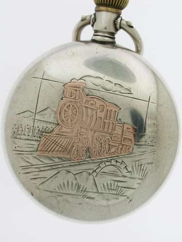 Silver Omega Railway Pocket Watch c.1918