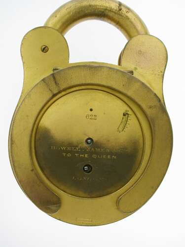 Novelty Padlock Desk Clock Circa 1880 Made in England
