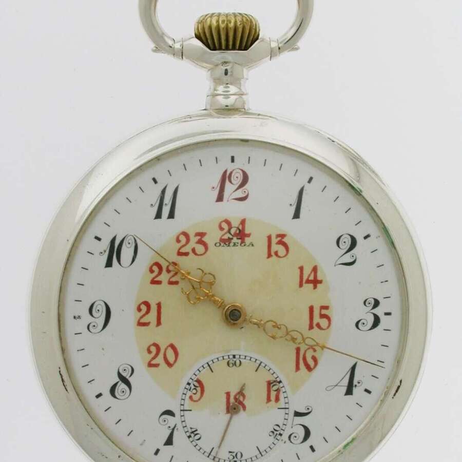 Original 0.800 Omega Silver P/W c.1915
