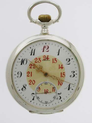 Original 0.800 Omega Silver P/W c.1915