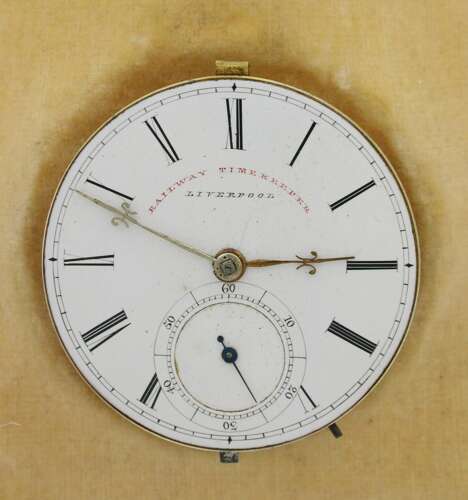 Rare Engraved Silver RJ Todd Pocket Watch 1857