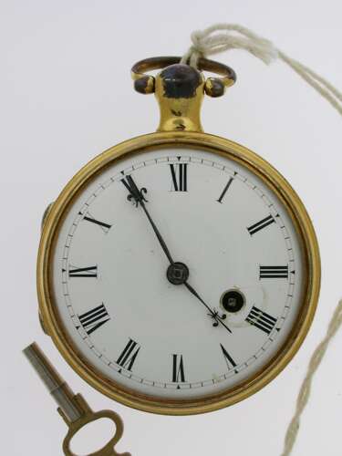 Rare Gilt English square cock Verge P/W 1815