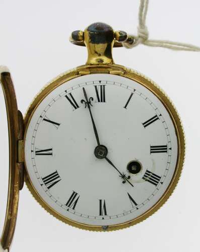 Rare Gilt English square cock Verge P/W 1815