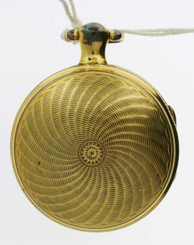 Rare Gilt English square cock Verge P/W 1815