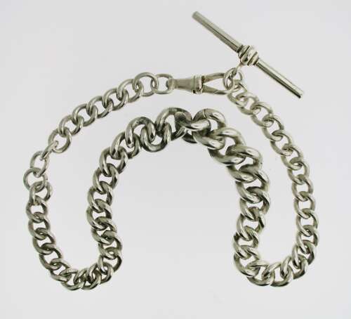 Antique Omega Steel Open Face Pocket Watch Swiss 1913 with Chain