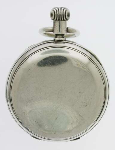 Unique key wind Silver Lund and Bros Pocket Watch 1883
