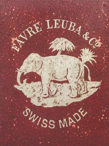 Silver 0.935 Favre-Leuba & Co Full Hunter Pocket Watch 1895