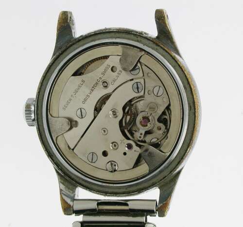 Steel Oris WW Pointer date Caliber 453 1950s