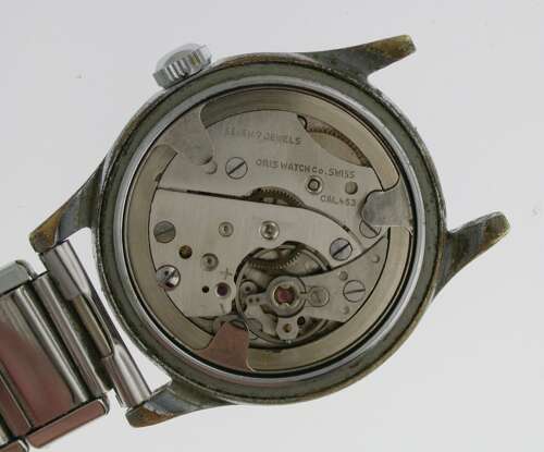Steel Oris WW Pointer date Caliber 453 1950s