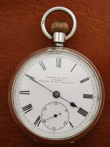 Silver Kendal & Dent Open Face Fusee Lever Pocket Watch Hallmarked London 1917