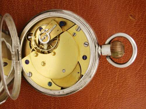 Silver Kendal & Dent Open Face Fusee Lever Pocket Watch Hallmarked London 1917