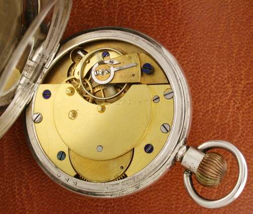 Silver Kendal & Dent Open Face Fusee Lever Pocket Watch Hallmarked London 1917