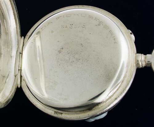 Silver Halda Swedish Open Face Pocket Watch 1900