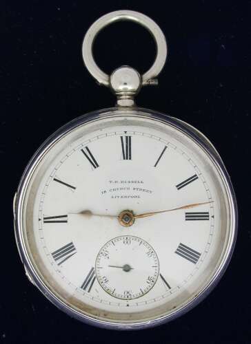 Silver Thomas Russel Pocket Watch 1887