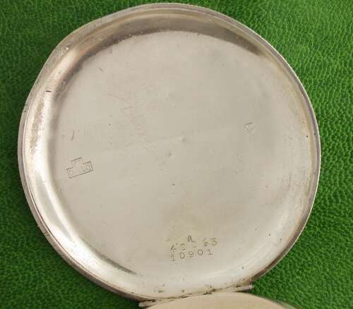 Silver 0.800 Large Vedette Locomotive Railway Open Face Pocket Watch Swiss Circa 1900s