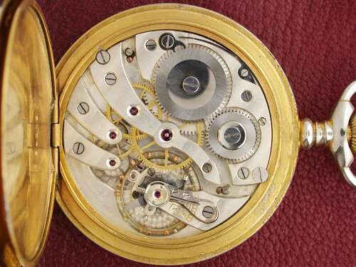 Swiss Railway Chronometer Postala Steel Open Face Pocket Watch 1900s