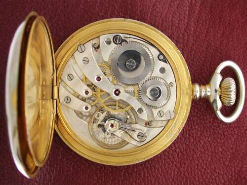 Swiss Railway Chronometer Postala Steel Open Face Pocket Watch 1900s