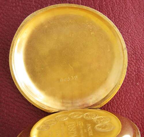 Swiss Railway Chronometer Postala Steel Open Face Pocket Watch 1900s