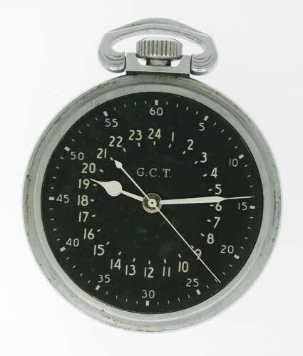 Hamilton Military USA Government Pocket Watch 4992B G.C.T. - 24 HOUR - USA 1942
