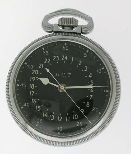Hamilton Military USA Government Pocket Watch 4992B G.C.T. - 24 HOUR - USA 1942