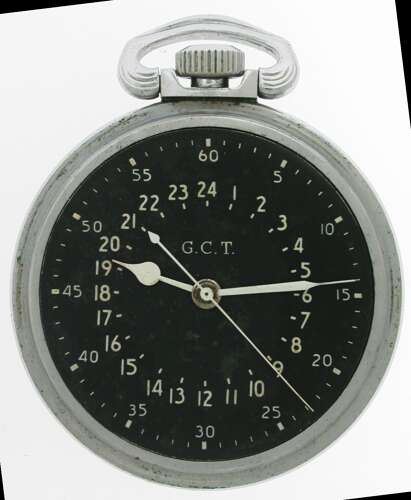 Hamilton Military USA Government Pocket Watch 4992B G.C.T. - 24 HOUR - USA 1942
