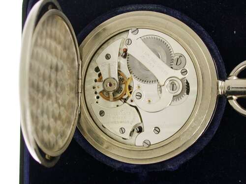 Venner Time Switches Ltd Split-Second NOS Stopwatch Steel Pocket Watch Swiss 1930