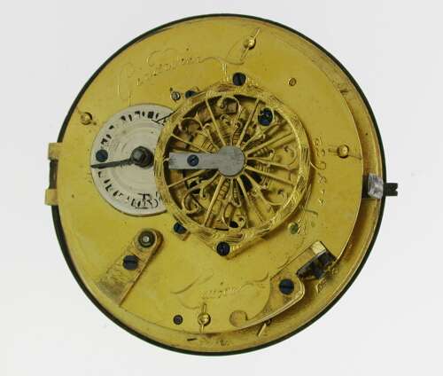 Silver Verge Painted Dial Girardier L’Aîné French Pocket Watch Circa 1800