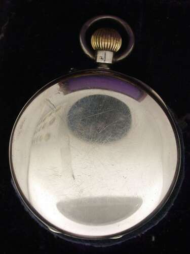 Silver English Military Hallmark Pocket Watch 1935 John Lilley & Co