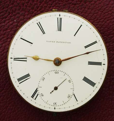Silver Slow Beat English Lever Fusee by James Carter Patent Thomas Yates Hallmarked Cheste