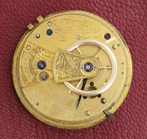 Silver Slow Beat English Lever Fusee by James Carter Patent Thomas Yates Hallmarked Cheste
