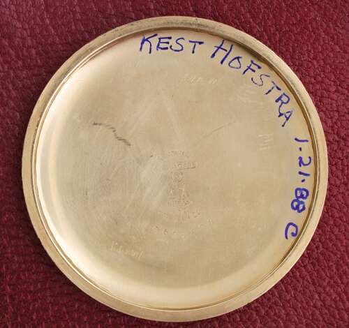 Gold Filled Waltham Crescent Street Art Deco Pocket Watch USA Circa 1925