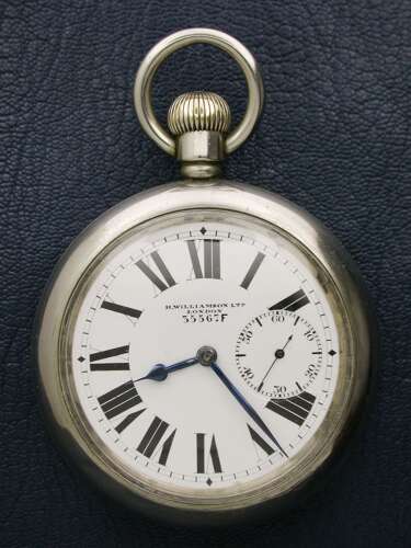 Antique H. Williamson Military / Airforce WWI Pocket Watch - Made in England 1914