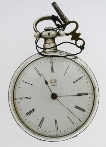Rare Silver Bovet Fleurier Pocket Watch 1850 Made for the Chinese Market